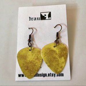 Upcycled Guitar Pick Earrings
